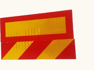 Automotive Orange And White Reflective Vehicle Marking Tape , Reflective Panels