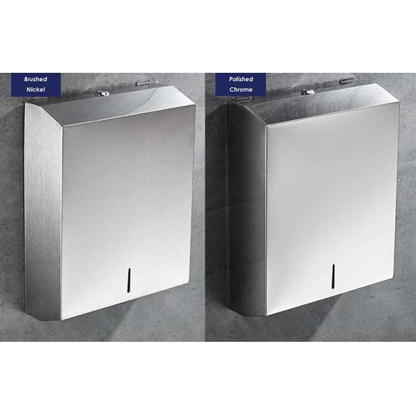 304 Stainless Steel Toilet Paper Dispenser , Multifold Paper Towel Dispenser For Restroom