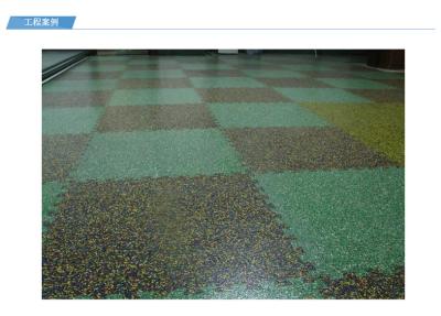 Jigsaw Pattern Rubber Nontoxic Heavy Duty Gym Matts Sound Absorbing Fitness Flooring Commercial