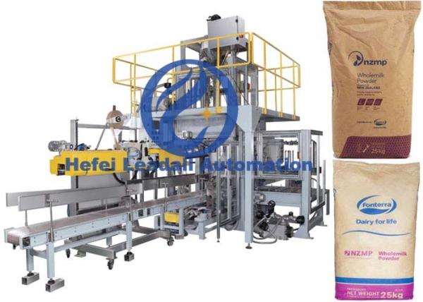 Whole Milk Powder Big Bag Packing Machine High Security For 25kg Kraft Paper Bag