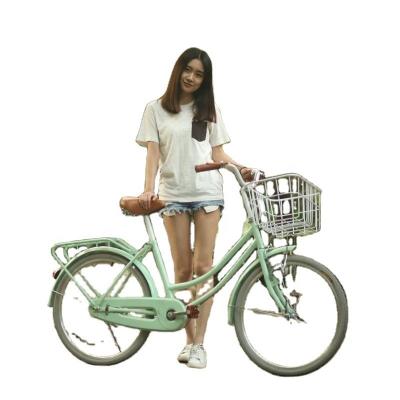 OEM ODM Ladies Cycle With Basket City 20 24 26 Inches Women Bicycle City Bike