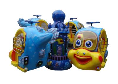 Big Eyes Fish Helicopter Amusement Ride 2.8m Height Adjustable Running Time