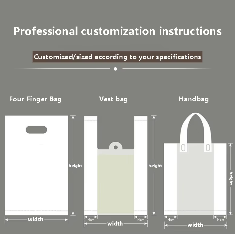Wholesale Direct T-Shirt Vest Carrier Bag Clear PE LDPE Shopping Bag Customized Smiling Face Plastic Bag
