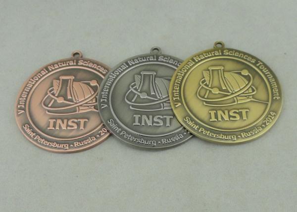 3.0 mm Thickness Custom Medal Awards , Saint-Petersburg Zinc Alloy Antique Medal