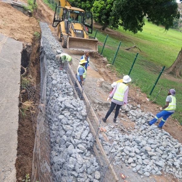 Heavy Duty Gabion Bags Flexible Riverbank Protection Geobag