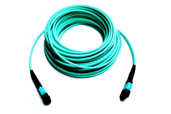 OM4 50/125 8 cabo da fibra multimodo do núcleo MPO 3.5m para o equipamento de teste