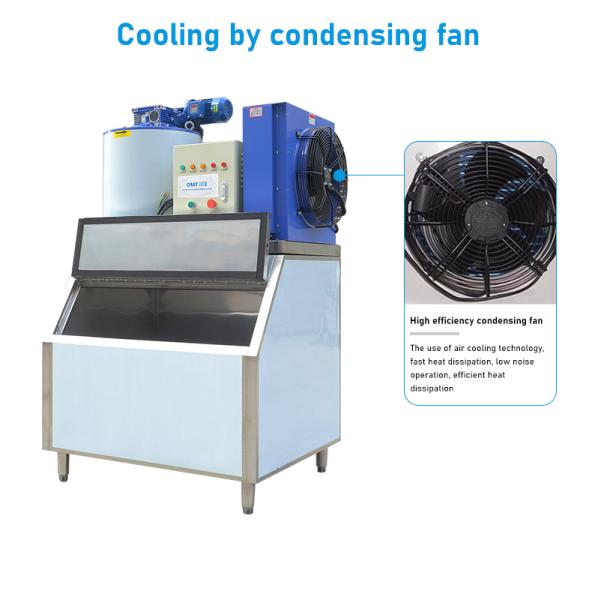 high Accuracy Flake Ice Making Machine Solar System For Fish Keeping Danfoss Compressor