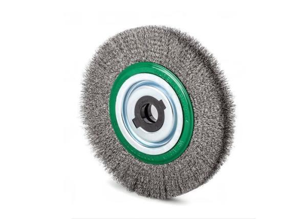 200mm OD Steel Wire Wheel Brush / Stainless Steel Wire Brush For Bench Grinders