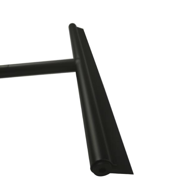 Heavy Duty Stainless Steel Matte Black Floor Squeegee With Long Handle