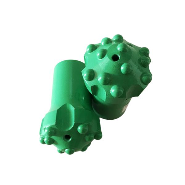 High Strength Alloy Steel Dome Reaming Button Bit Green With CNC Milling