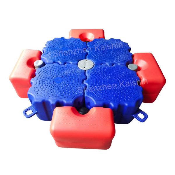 Plastic Drive On Boat Dock Portable Flexible Water Dock For Marina Boat HDPE Floating Cubes Use