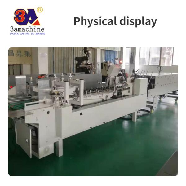 Box Unfolded Widest Paper Size 600mm Automatic Box Folding Gluing Machine Folder Gluer