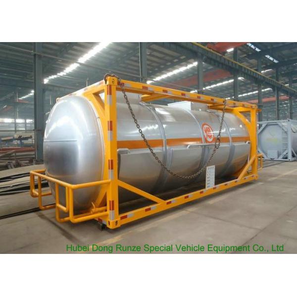 20FT Steam Heating Insulated Tank Container Stanless Steel For Yellow Phosphorus  P4