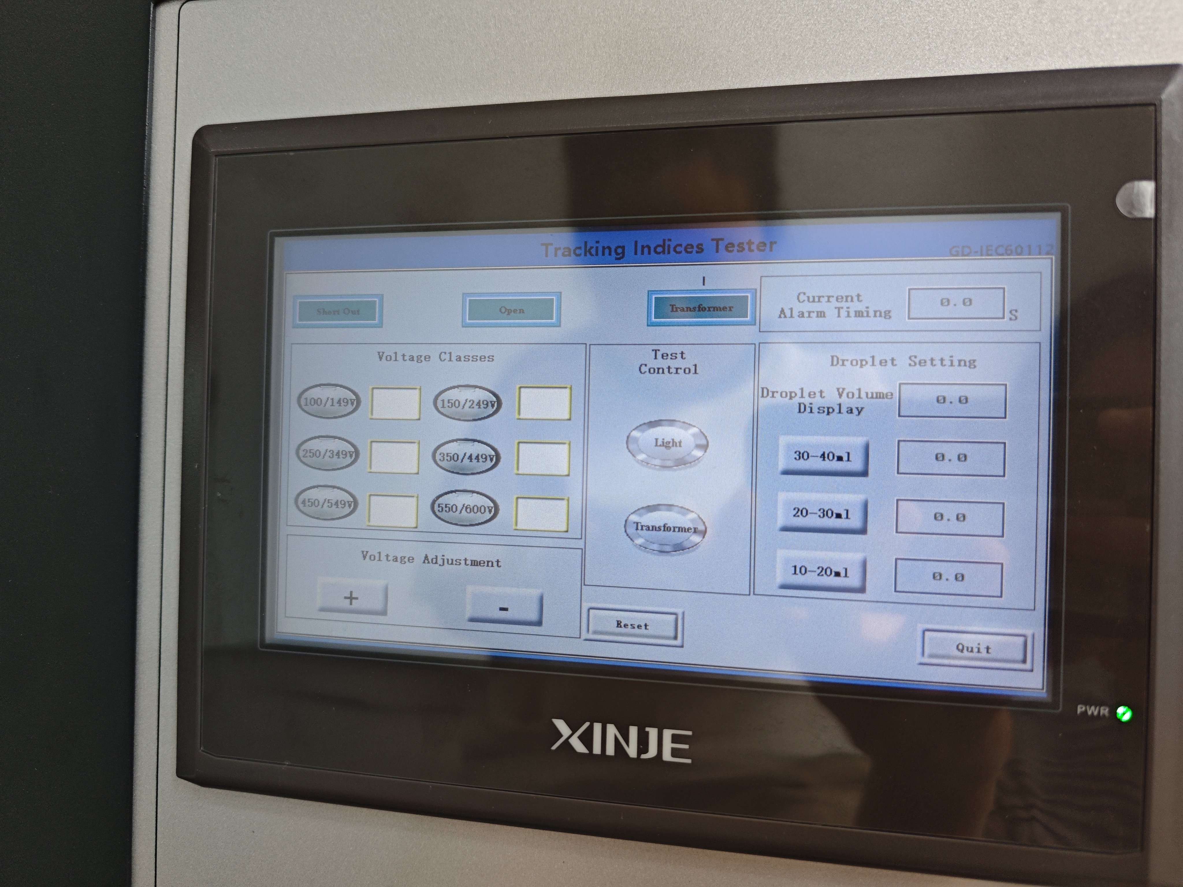 IEC 60112 Tracking Index Tester for CTI PTI Testing