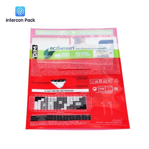 PVC Self Sealing Gusset Plastic Bags Custom LOGO Snack Zipper Bag