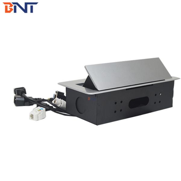BNT Popular office furniture used  table pop up media power outlet socket with 30cm pre wired