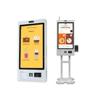 27 pouces écran tactile auto-commande de paiement Kiosque mural / indépendant pour le restaurant