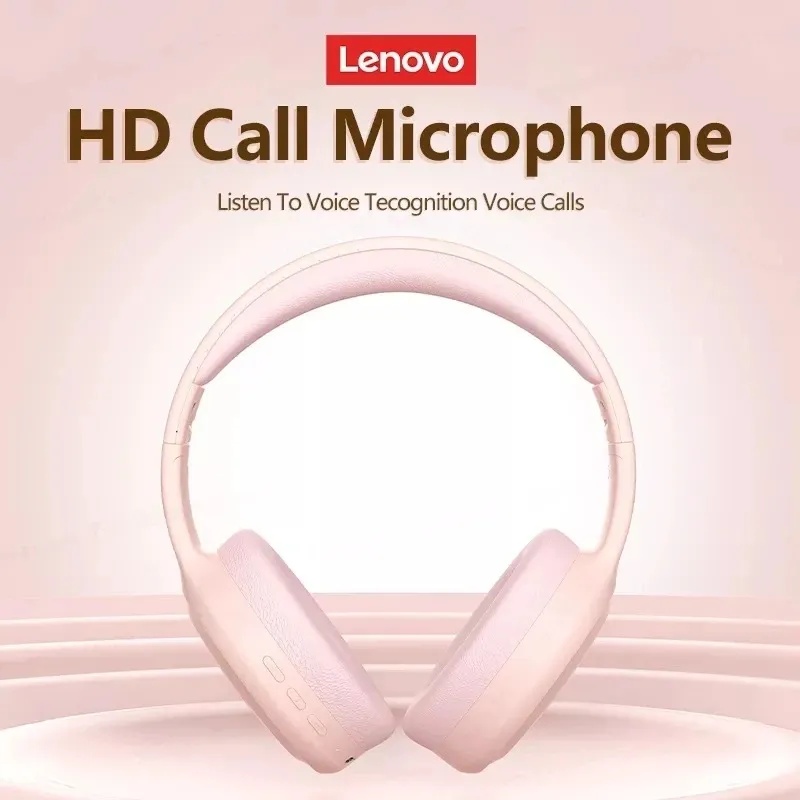 Lenovo TH30 Blue Over Ear Headphones 40mm Noice Cancelling Headset