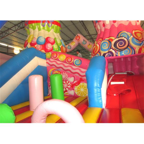 Цифровая живопись надувной конфетный домик веселый город большой надувной рождественский конфетный тематический парк развлечений