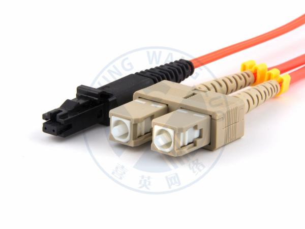 XYFiber multimode OM2 duplex fiber optic patch cable 50/125 MTRJ to SC