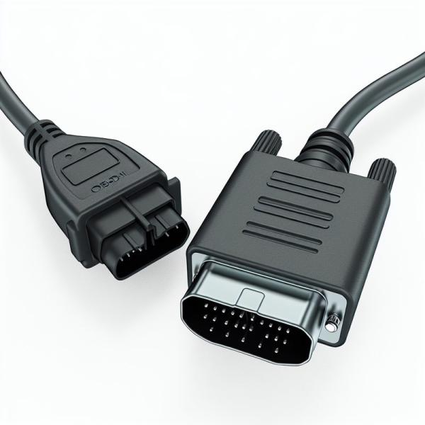 OBD-II to DB9 Diagnostic Adapter Cable 16-Pin Male to 9-Pin Serial