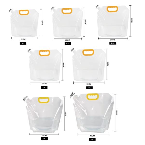 Принимать заказ Stand Up Pouch Bag с большой емкостью Пластиковые Stand Up Pouches для упаковки соков