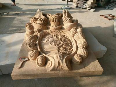 50mm European Style Sandstone Garden Ornaments Stone Relief Sculpture