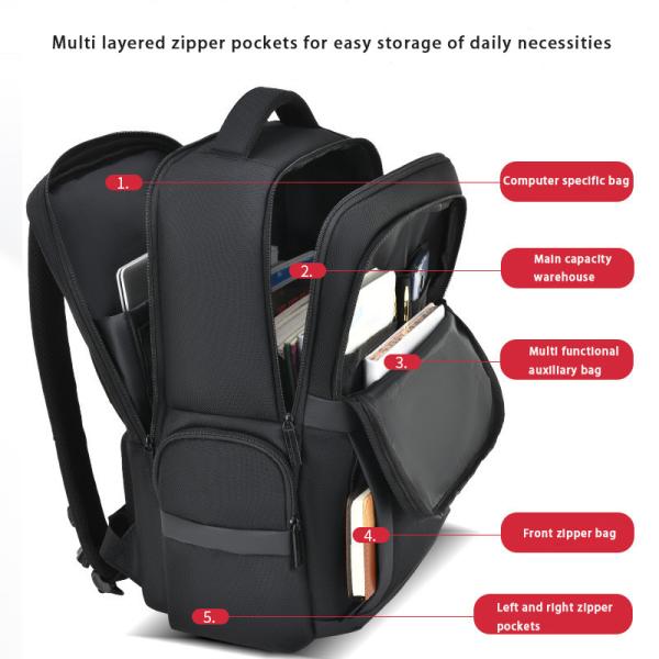 Mens Business Backpack Business Travel Computer Bag Large Capacity Mens Bag