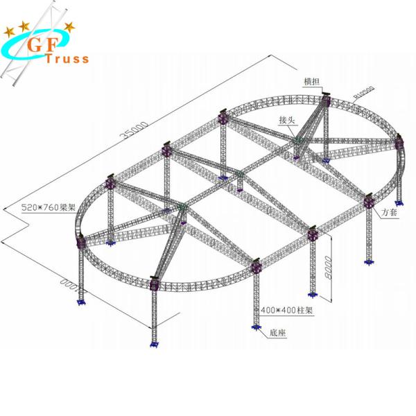 Dj Lighting 4M Aluminum Roof Truss System Lightweight
