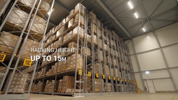 Heavy Duty Steel Mobile Racking System Customizable Layers with 30000kg/layer Load Capacity