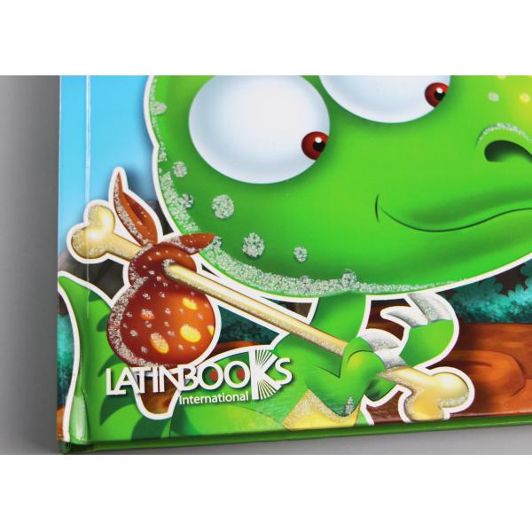 Яркий блеск пятна животный хлопает вверх печатание сгибателя книги с выбивать шьет вязку