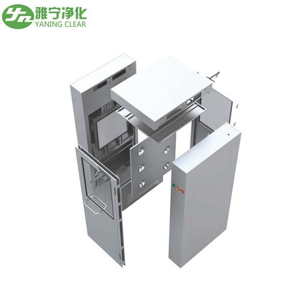 Customized 1100w Cleanroom Air Shower Powder Coating 201 Stainless Steel
