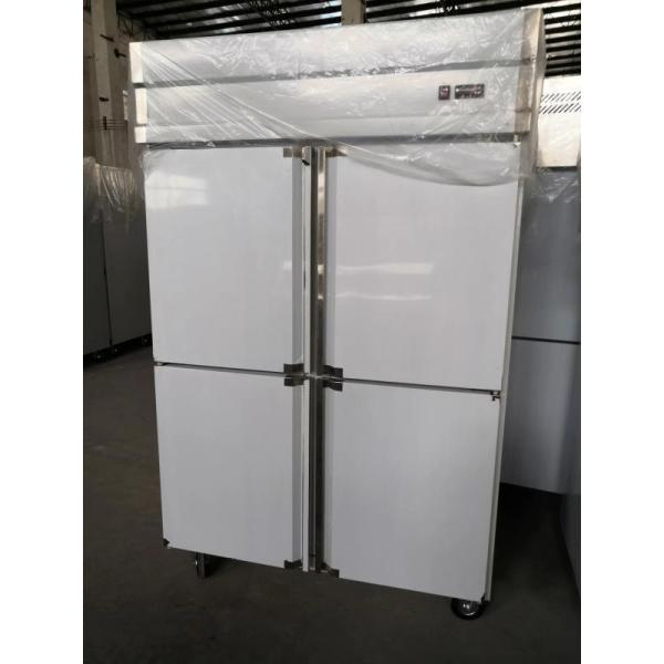 Practical Stainless Steel 500L Fridge Freezer , Soundless Commercial Upright Freezer