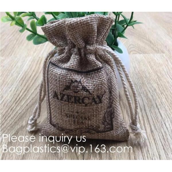 Burlap Gift Bags Wedding Hessian Jute Bags Linen Jewelry Pouches with Drawstring for Birthday, Party, Wedding Favors, Pr