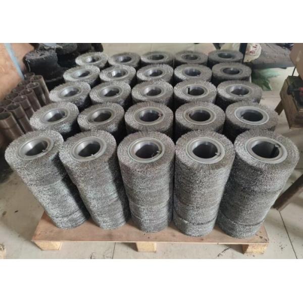 Stainless Steel Corrugated Industrial Steel Wire Roller Brush for Cleaning Metal Parts