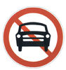Prohibition of vehicles driving into signs