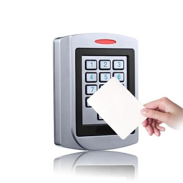 Systèmes portatifs d'entrée du lecteur de cartes du contrôle d'accès 125KHZ RFID Smart Card avec la couverture en métal
