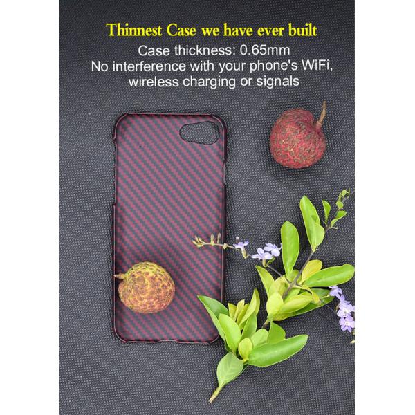 Никакие отпечатки пальцев ультра не освещают случай телефона волокна Арамид для СЭ иФоне