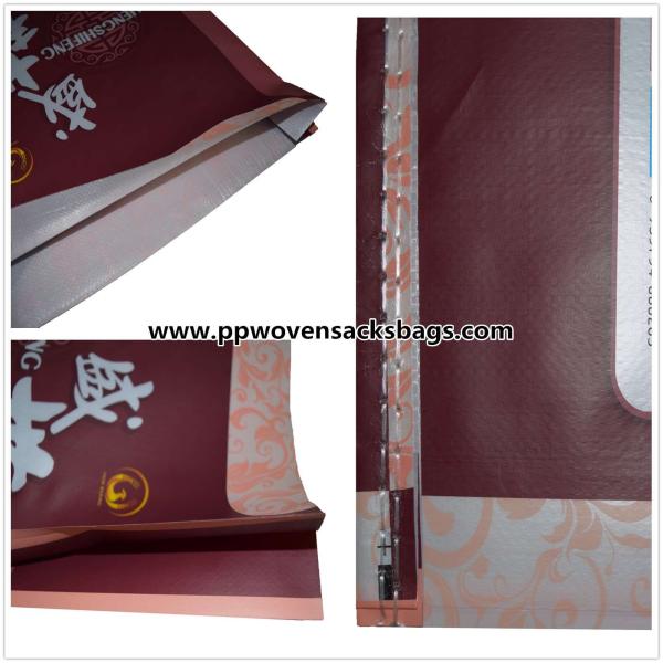 Bio Degradable BOPP Laminated Bags Transparent PP Woven Rice Bag with Handle