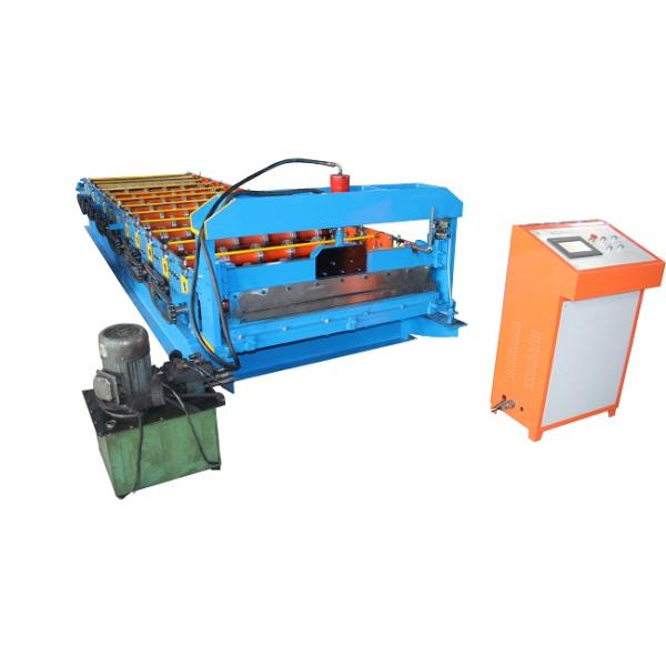 Blue Color Rotary Punching Machine Standing Seam Metal Roofing Sheet Making Machine