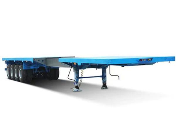 80-100 Tons Bulldozer Equipment Transport Lowbed/Flated Semi Trailer with 3 Axles