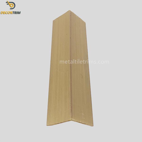 Decorative Natural Brass Tile Trim 20mm×20mm L Shape For Wall Edging