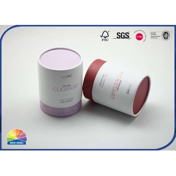 Набор цилиндрической сути косметический   Бумажный упаковывая подгонянный трубкой логотип цвета