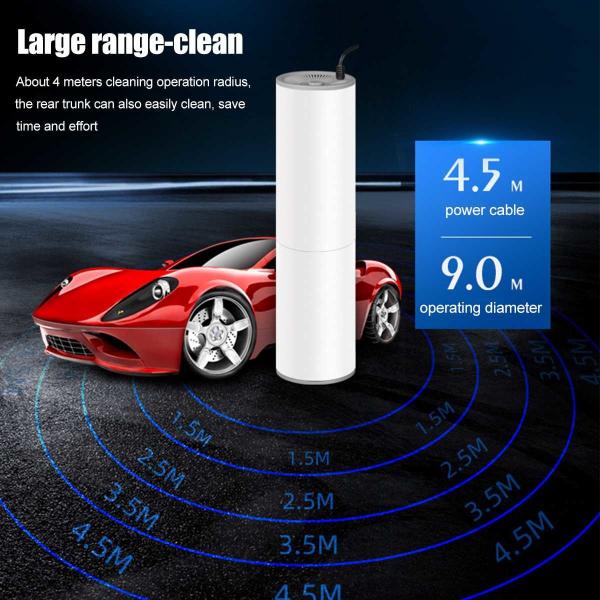 Long Mouth Connector Auto Handheld Car Vacuum Cleaner Headless 2600mAh