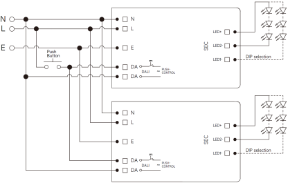 45W NON-SELV DALI2 CCT Linear LED Driver 200mA to 350mA output with 5 years warranty