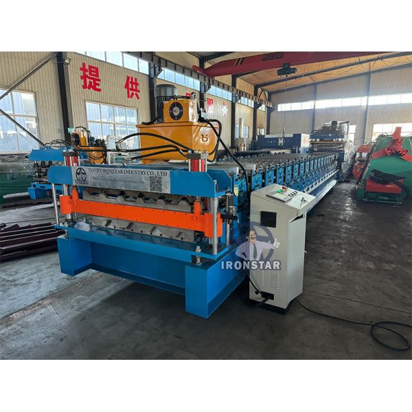“European Standard Double Layer 5 Rib & 6 Rib Trapezoidal Sheet Roll Forming Machine with CE for Hungary Market”