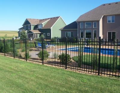 Ornamental Black Custom Wrought Iron Fence Decorative Metal