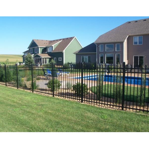 Home Decorative Picket Fencing Black Wrought Iron Steel