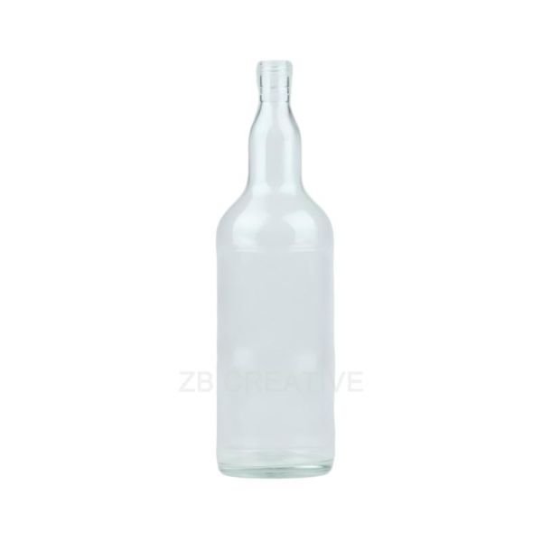 1000ml Flint Glass Tequila Bottle Screw Cap High-Volume Spirits Packaging 520g CY-1027
