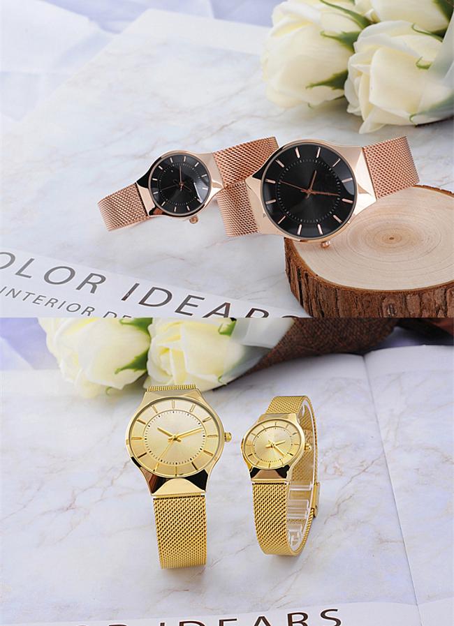 44mm 36mm соединяют набор кварца дозоров Goldtone Silvertone мужской женский